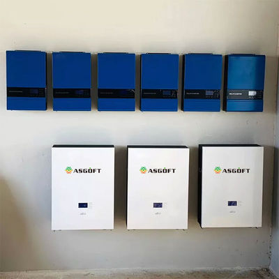 Off Grid Solar Home RV Powerwall Ścienne systemy przechowywania baterii 100ah 5kw 48v