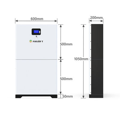 Litowo-żelazowo-fosforanowa bateria słoneczna Lifepo4 Powerwall 51,2 V 400 Ah
