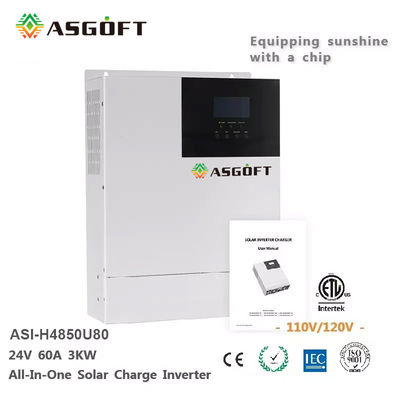 3Kw 4Kw 5Kw 6Kw Jednofazowy On Off Grid MPPT Solar Inverter 220V ODM