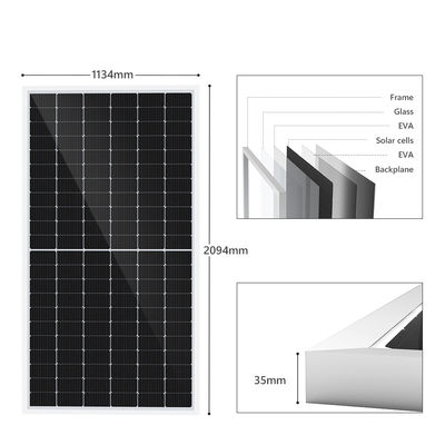 500W 182x182mm fotowoltaiczne monokrystaliczne panele fotowoltaiczne ogniwo 132szt