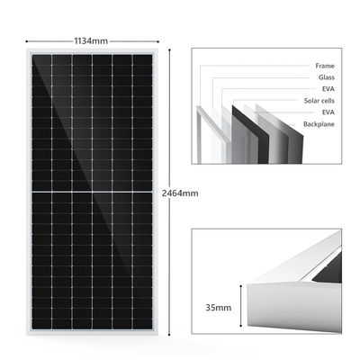 Full Black Off Grid 600 Watt Solar fotowoltaiczny monokrystaliczny system paneli fotowoltaicznych do elektryczności w domu