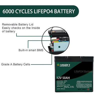 CETL Lifepo4 50ah 12V akumulator litowy akumulator do pojazdu elektrycznego 8kg
