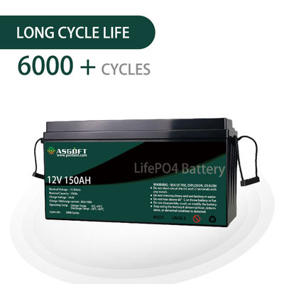 ASGOFT Lipo4 Lifepo4 Bateria 100ah 150AH 12-woltowy akumulator litowo-jonowy