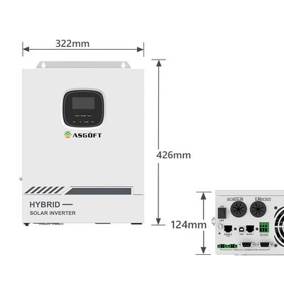 MPPT 220VAC 48V Mała trójskładnikowa hybryda na falowniku sieciowym 5,5 kW 5,5 KVA