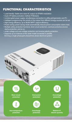 ODM Solar Hybrid na falowniku sieciowym 3,5 kW 5,5 kW Dc do Ac 12 V