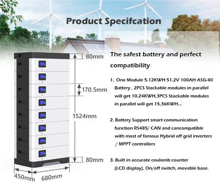 ODM 10Kwh 50KWH System magazynowania energii Powerwall System zasilania energią słoneczną