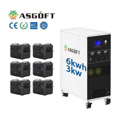 6KWH All in One przenośna elektrownia Lifepo4 off Grid 3kw Hybrydowy falownik