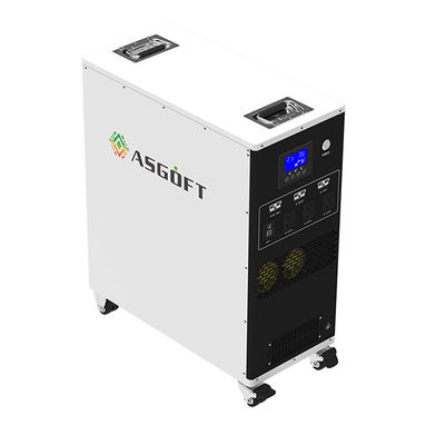 Asgoft 3kw 6kwh 25.6v 235ah Domowa lub zewnętrzna przenośna ładowarka All In One Solar Generator