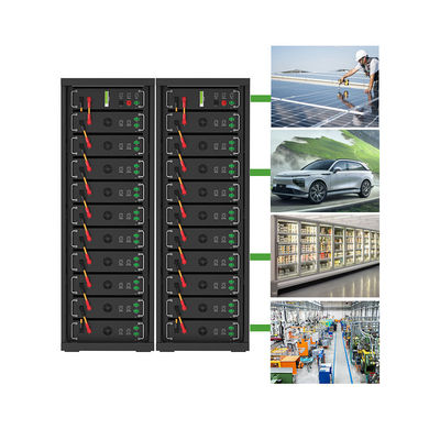 Wysokie napięcie 15kwh-750kwh Litowo-żelazny zestaw baterii Lifepo4 51.2v 100Ah