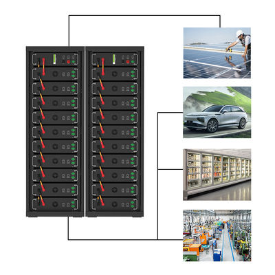 Wysokie napięcie 15kwh-750kwh Litowo-żelazny zestaw baterii Lifepo4 51.2v 100Ah