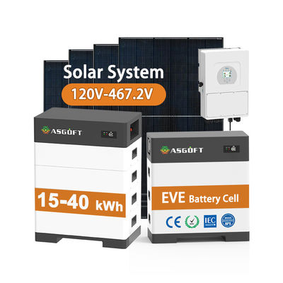 Wysokonapięciowy akumulator słoneczny 15kw-40kw System energetyki słonecznej dla gospodarstw domowych Bank energii słonecznej z akumulatorem litowym
