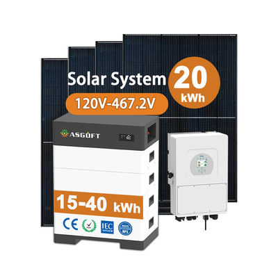 Wysokonapięciowy akumulator słoneczny 15kw-40kw System energetyki słonecznej dla gospodarstw domowych Bank energii słonecznej z akumulatorem litowym
