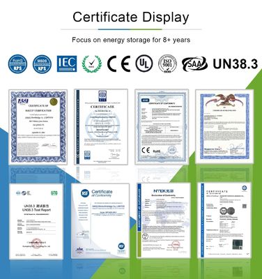 CE układany 5kwh Lifepo4 Hybrid Home Energy Storage Lithium Iron 100Ah Bateria