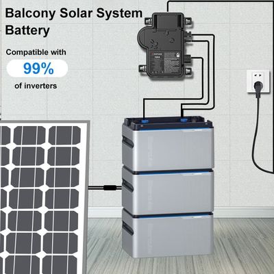 Plug And Play 800w Balkon Solar System Z Baterią I Inwerterem Panel Solarny