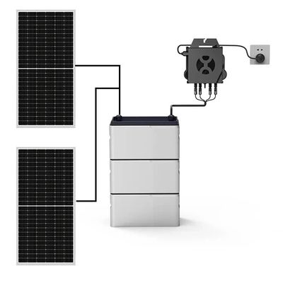 Kompletny system zapasów słonecznych na balkonie LiFePO4 bateria 800w z mikroinwerterem