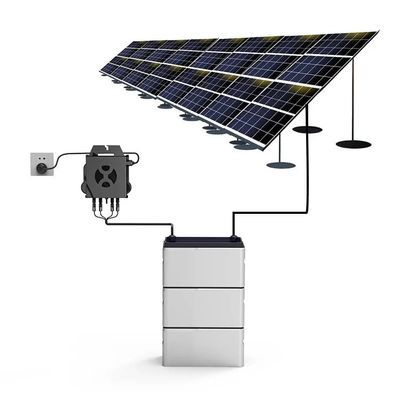 Kompletny system słoneczny balkon domowy 800W Micro Inverter LiFePO4 Bateria balkon